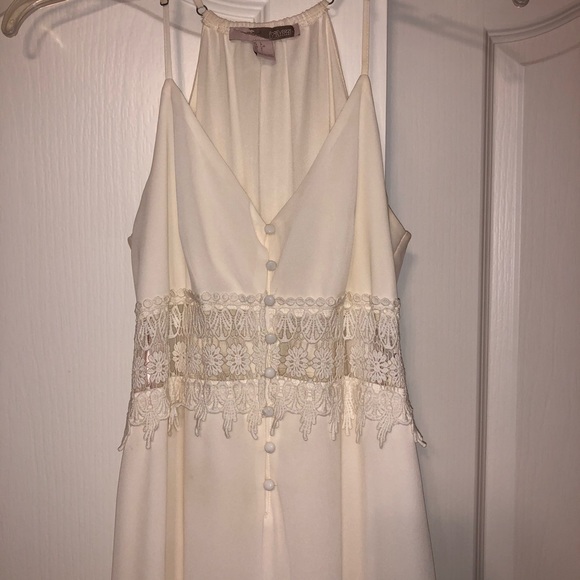 off white maxi dress